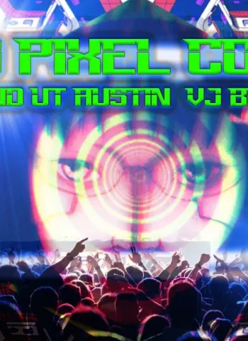 logo of people cheering in a crowd at a concert