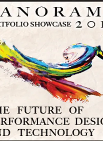 rainbow graphic with text for panorama