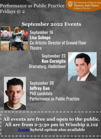 Learn about PPP's conversation with dramaturg, writer and scholar Ken Cerniglia