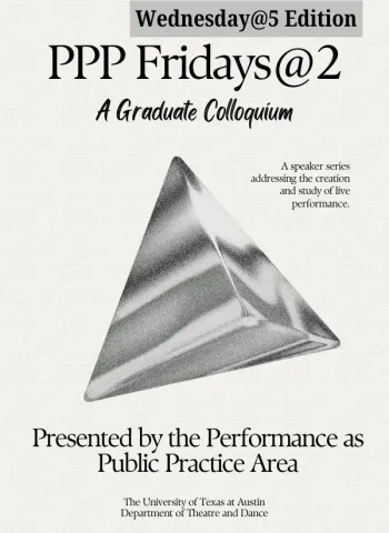 Graphic for the Wednesday@5 edition of PPP's Fridays@2 speaker series