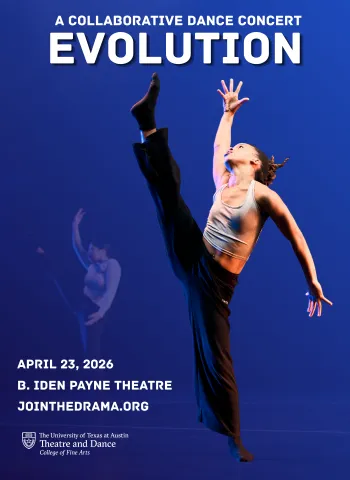Graphic for EVOLUTION, a collaborative dance concert and dance film screening
