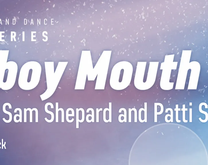 A graphic for the studio series production of COWBOY MOUTH