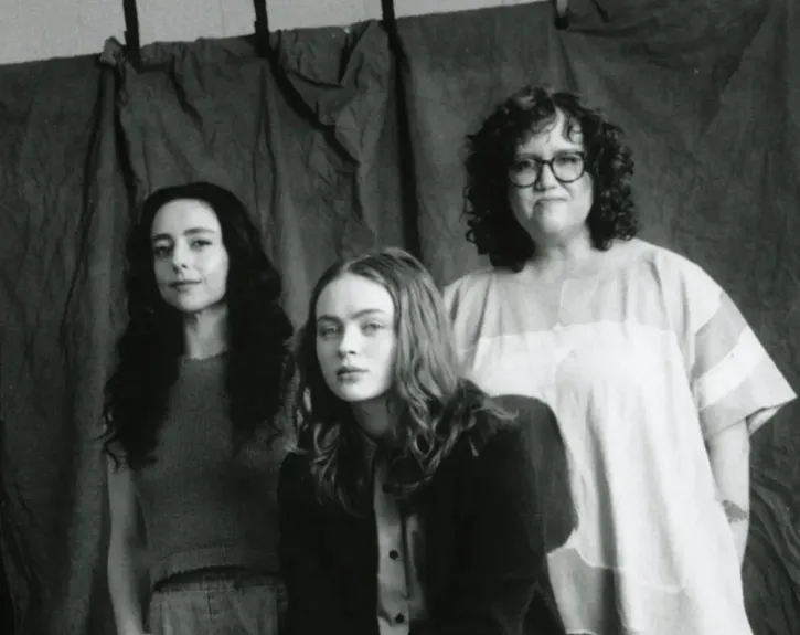 Kimberly Belflower with the director Danya Taymor and Sadie Sink