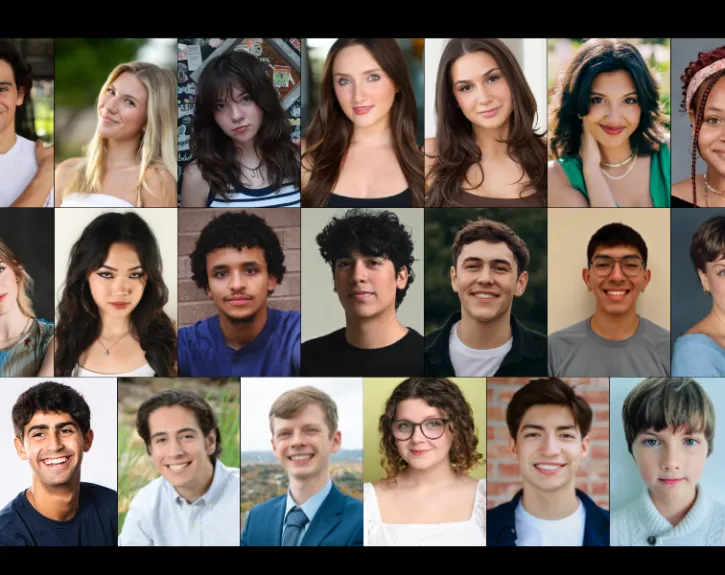 Headshots of the actors in Cabaret