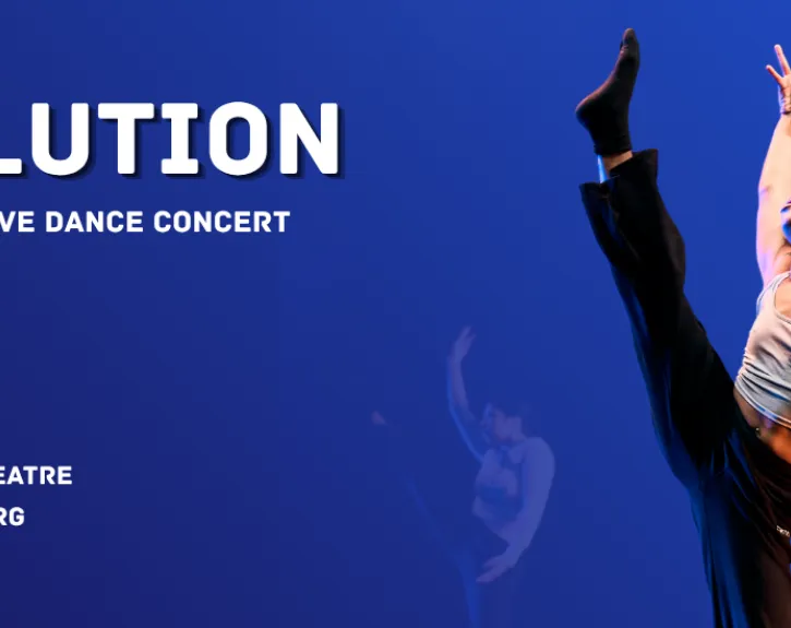 Graphic for EVOLUTION, a collaborative dance concert and dance film screening