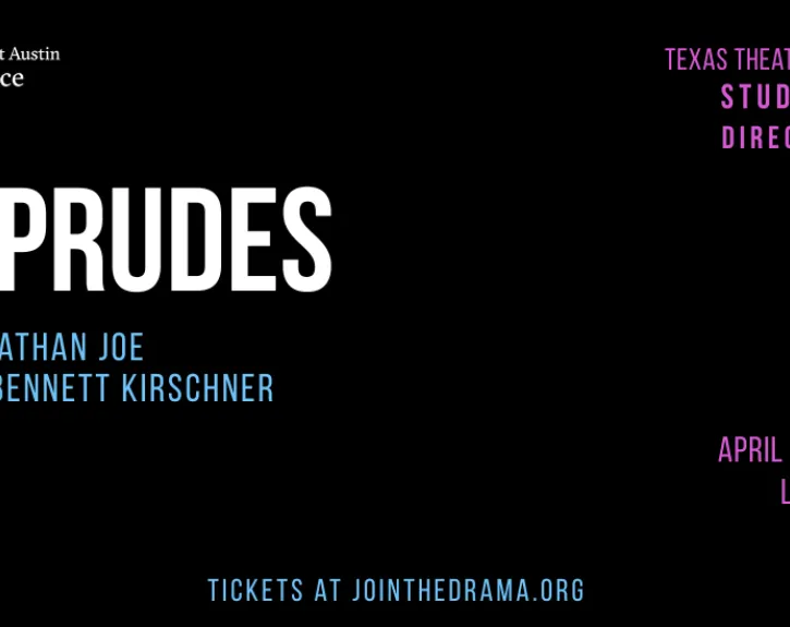 Graphic for the studio series production of THE PRUDES