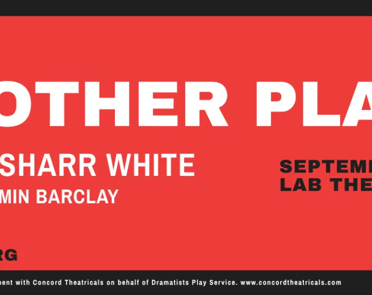 A red banner for Other Other Place, performed from September 25 through 26, 2026 at the Laboratory Theatre as part of Texas Theatre and Dance's '26 to '27 studio series. 