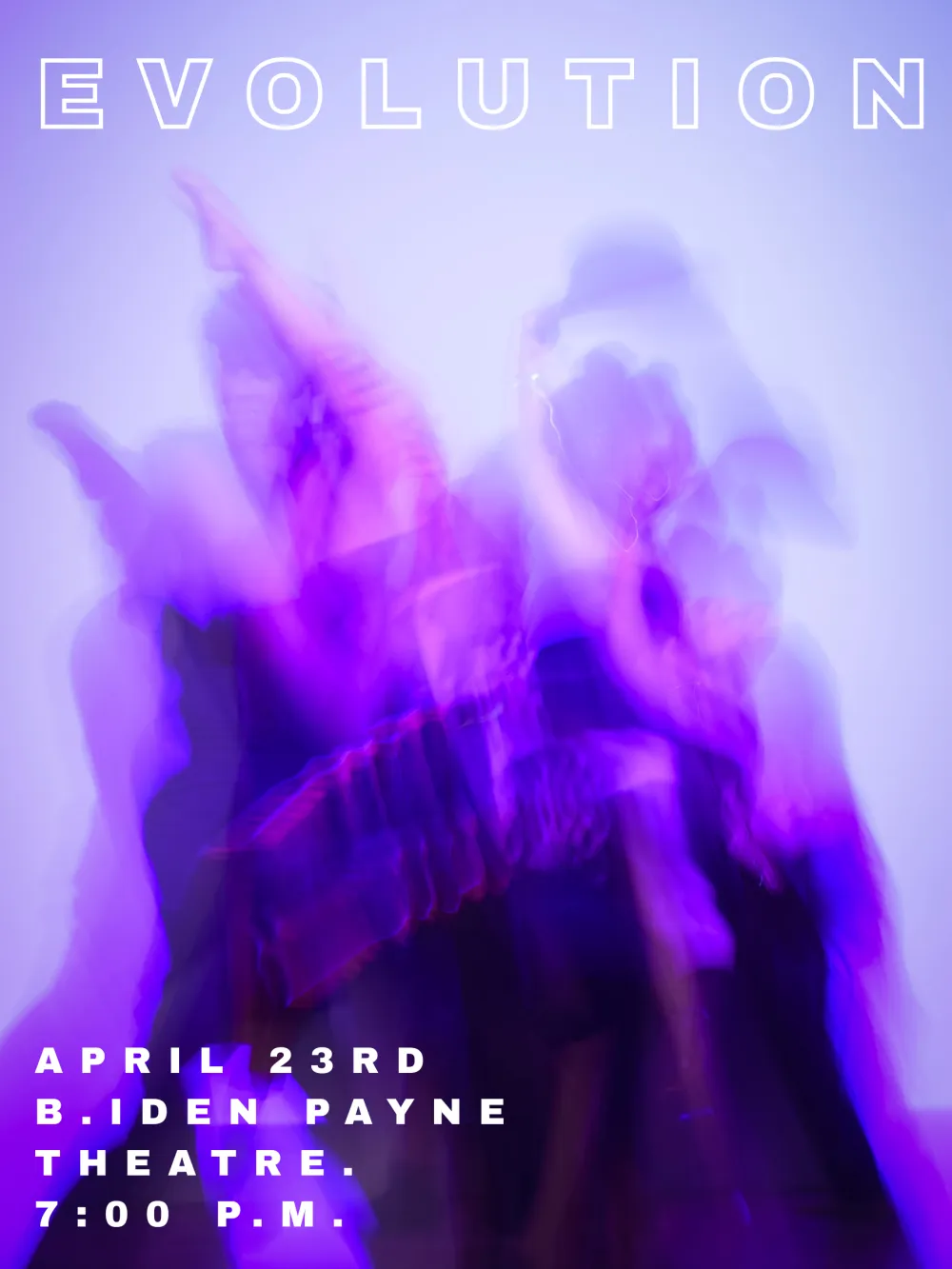Graphic for EVOLUTION, a collaborative dance concert and dance film screening