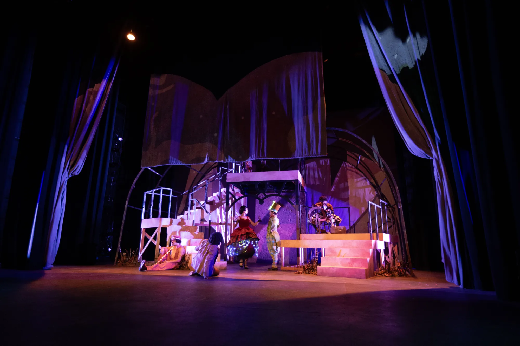 The seeds gave away and appeared in front of James was a giant peach, and, are those bugs? 