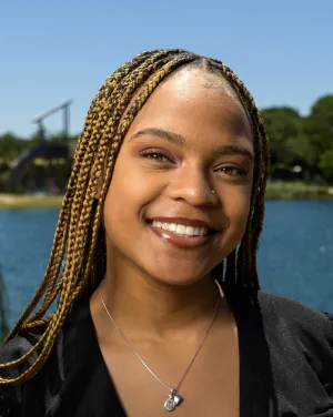 Headshot for B.A. in Theatre and Dance major and ensemble member Amani Edmond