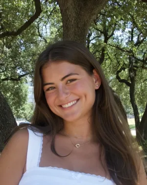 Woman with long brown hair