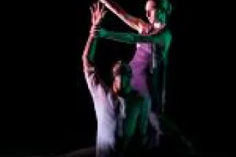 man and woman dancing