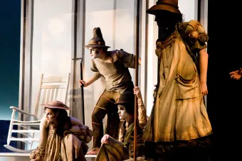 scarecrows on a stoop