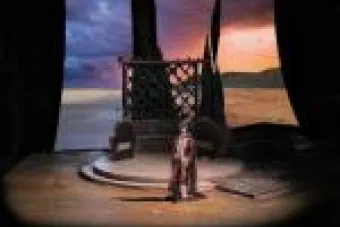 color fields on the back of a stage