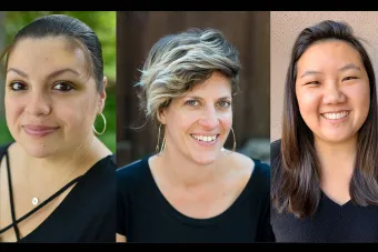 Anna Skidis Vargas headshot, Andrea L. Hart headshot and Zoey Crow headshot