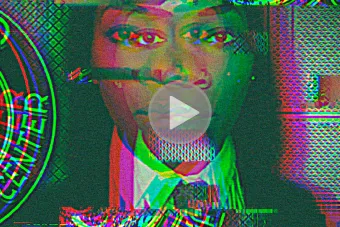 Image of a woman in a virtual future