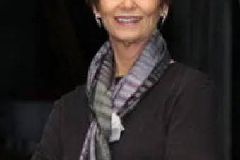 Professor Joan Lazarus with her arms crossed