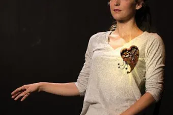Actors perform in the play A Perfect Robot