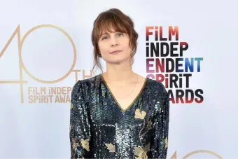 Photo of Annie Baker at 2025 film independent spirit awards
