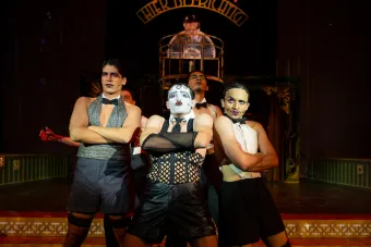 A group of men poses