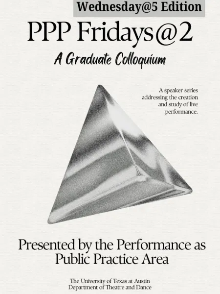 Graphic for the Wednesday@5 edition of PPP's Fridays@2 speaker series