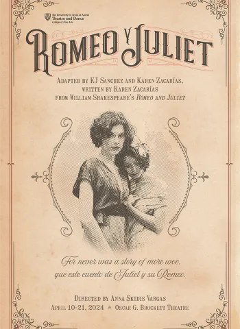 sepia toned graphic romeo and juliet with two women