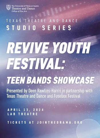 A colorful graphic for the Studio Series production of REVIVE YOUTH FESTIVAL: TEEN BANDS SHOWCASE