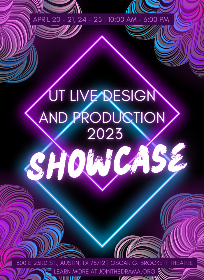 Purple and blue live design showcase