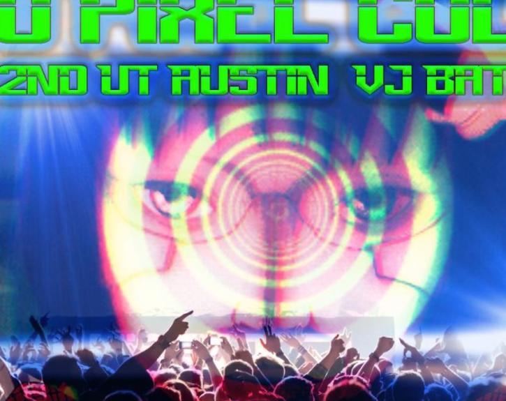 logo of people cheering in a crowd at a concert
