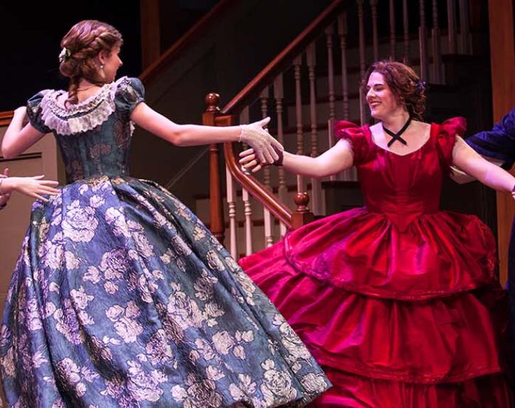Little Women the Broadway Musical at UT Austin; Women dancing