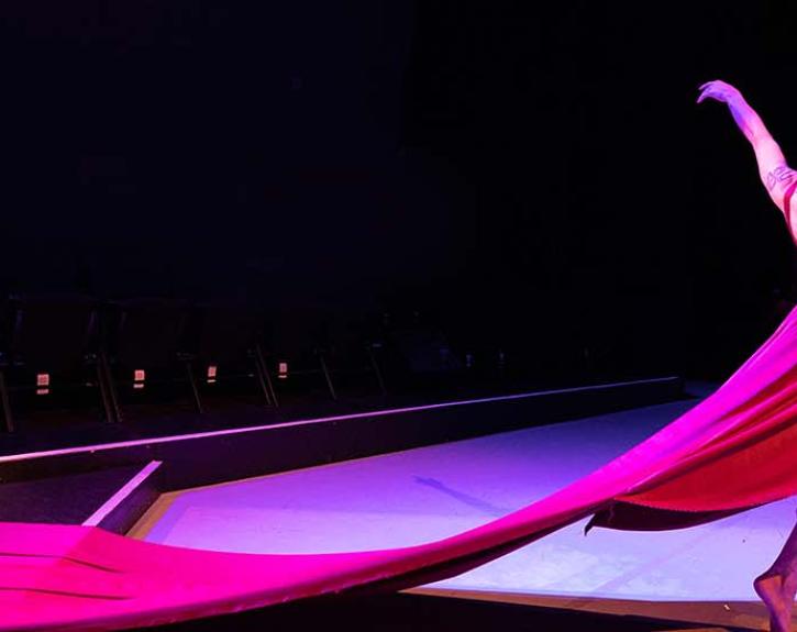 Dance Repertory Theatre at UT Austin; Dancer in long red dress