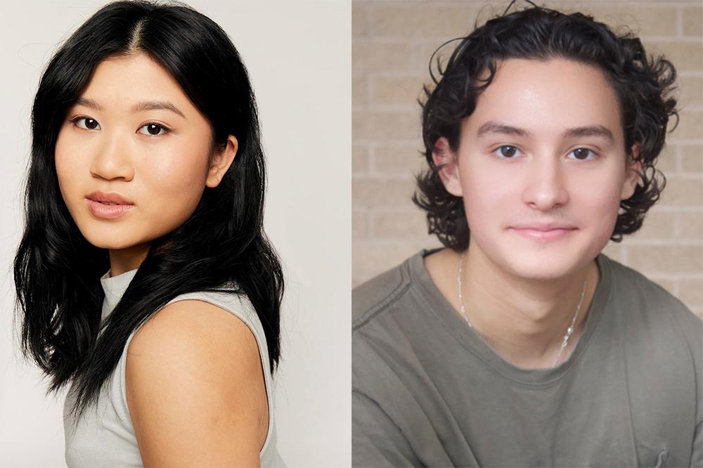 headshots for current students and actors Mia Hsiung Nguyen and Dominic Gross