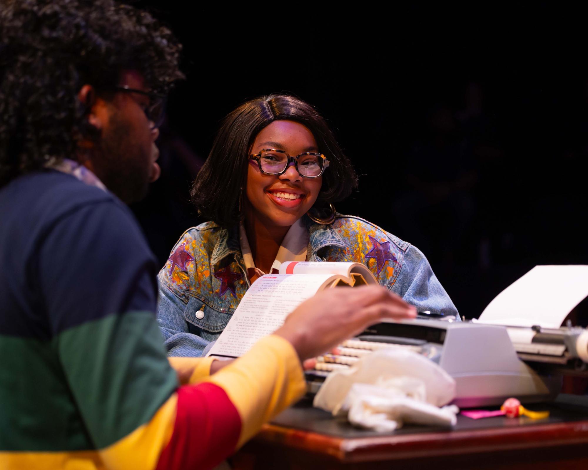 After Sandra, Haley Prince, states her love for the Jerry Curl, Donnie, played by Jay Smith, comes back to school with sopping wet Jerry Curls. Sandra beams.