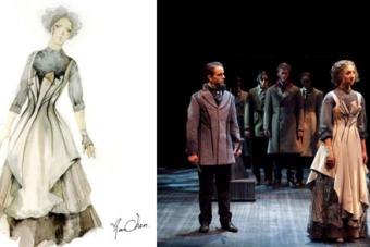 Renderings and costumes from Dr. Jekyll and Mr. Hyde
