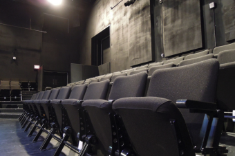 seats in a black box theatre