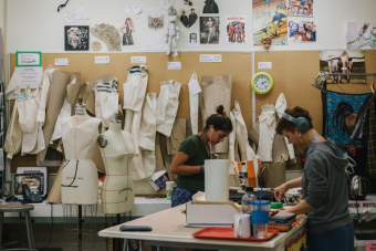 workers in costume shop