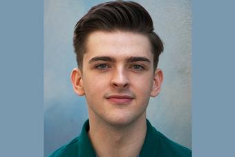 Headshot for dancer and current student Evan Carlson