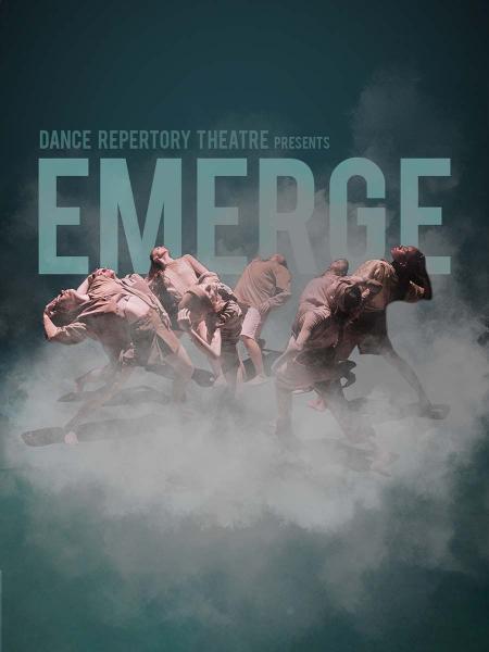 emerge event image teal with dancers in smoke