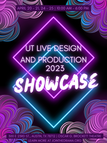 Purple and blue live design showcase