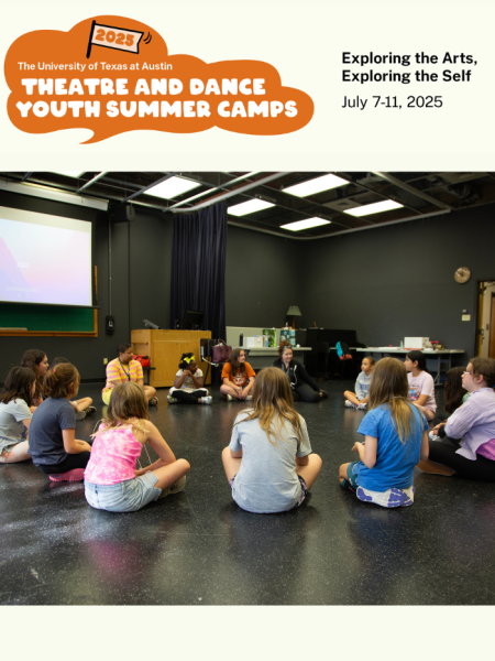 poster for theatre and dance youth summer camp exploring the arts, exploring the self 