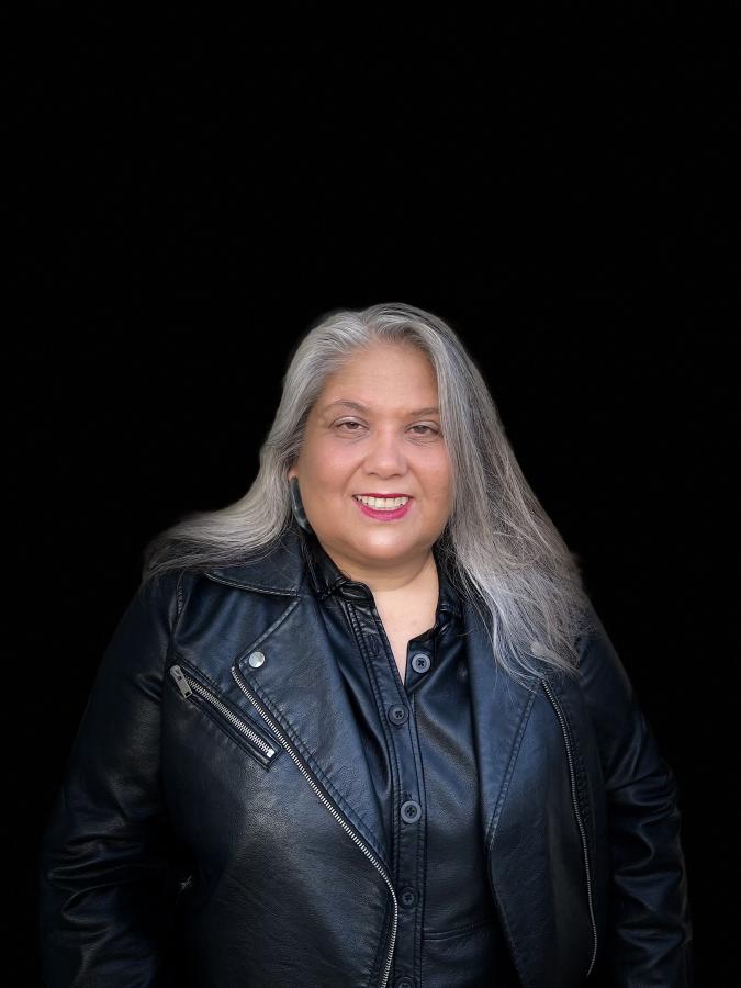 Headshot for writer, performer, director and creative producer Virginia Grise